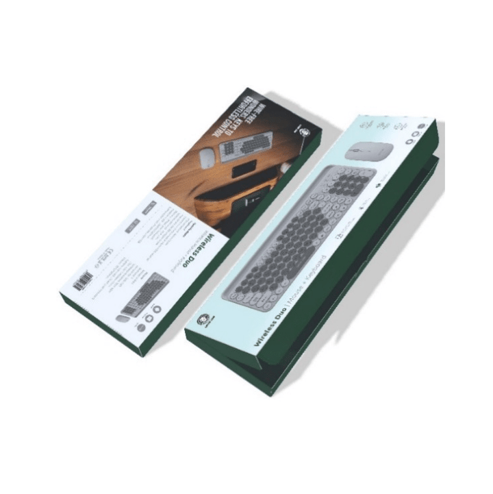 Green Lion Wireless Duo Wireless Mouse + Keyboard – Grey - Eufy iraq