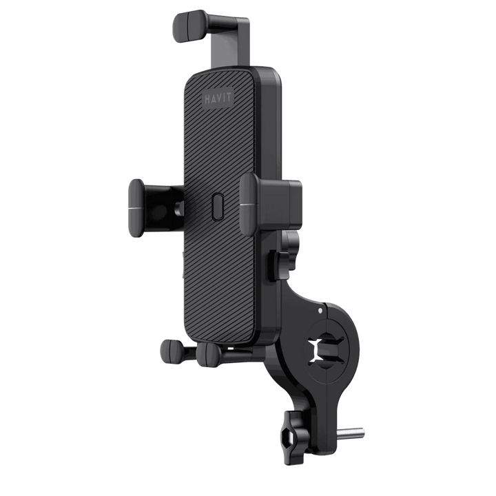 حامل الهاتف Havit ST7137 حامل متعدد الاستخدامات: تصميم لـ Motorcycle/Car، قبضة محكمة، ودوران 360∘ - Eufy iraq