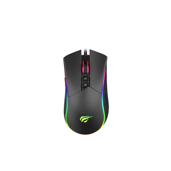 ماوس الألعاب Havit MS1001S السلكي (RGB) دقة تصل إلى  4800DPI ، 7 أزرار قابلة للبرمجة، وتصميم مريح للاعبين