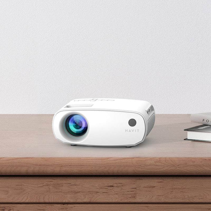 جهاز العرض Havit PJ207 PRO - EU Prime Opal Smart Projector جهاز عرض محمول ذكي: نظام Android9.0 ، دقة HD720p ، وصوت Hi - Fi هادئ - Eufy iraq