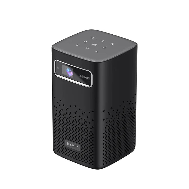 جهاز العرض Havit PJ208 PRO - EU Prime Onyx Smart Projector جهاز عرض DLP محمول: بطارية مدمجة 8000mAh ، نظام Android9.0 ، ودعم 3D - Eufy iraq