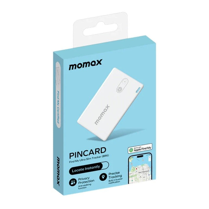 جهاز التتبع Momax PinCard بطاقة تتبع نحيفة للمحفظة: معتمدة من 2.5mm سمك، وعمر بطارية 2 Years - Eufy iraq