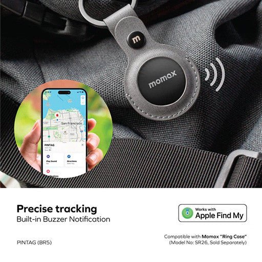 جهاز التتبع Momax PinTag - حزمة 4 بديل AirTag: معتمد من بطارية 12M، وحماية ضد المطاردة Anti - Stalking - Eufy iraq