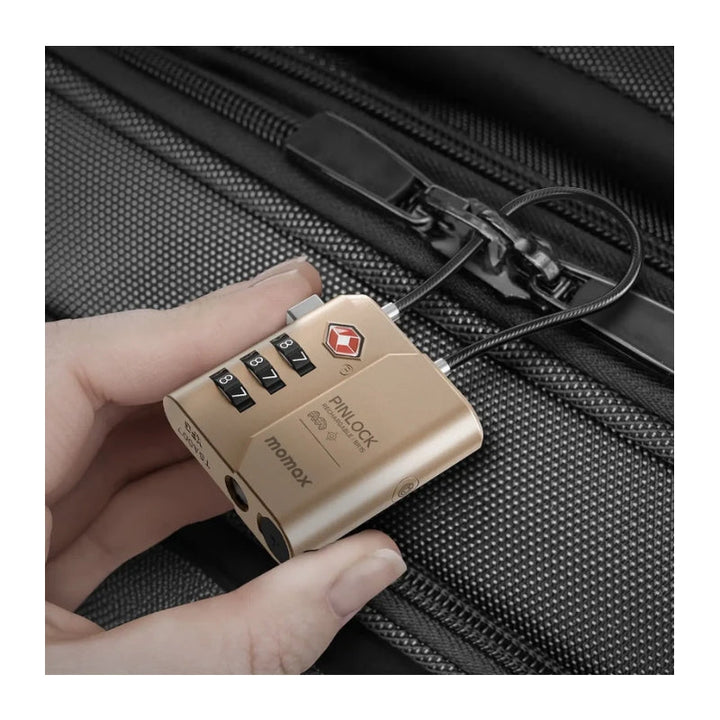 جهاز Momax PinLock الأمان أثناء السفر: قفل TSA معتمد، تتبع Find My، وشحن USB - C - Eufy iraq
