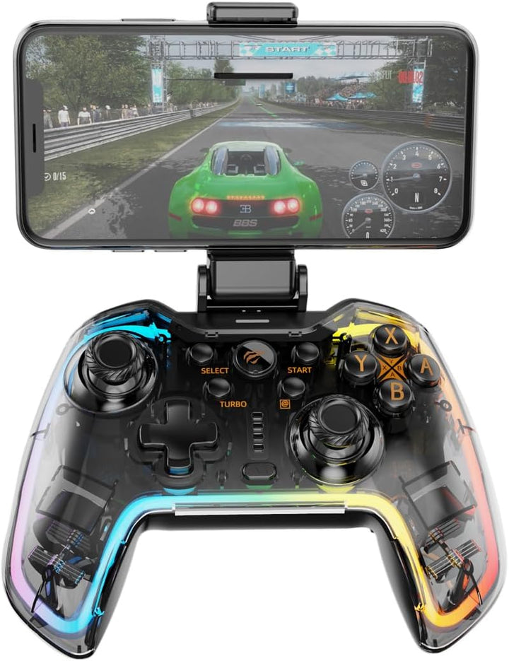 جهاز تحكم الألعاب اللاسلكي Havit G158BT Pro مرونة فائقة وتصميم شفاف: تحكم احترافي في أي مكان - Eufy iraq