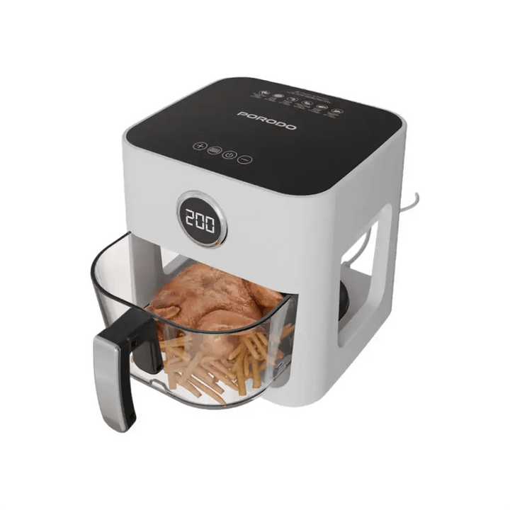 قلاية هوائية 5 لتر بوعاء زجاجي - بورودو لايف ستايل Porodo Lifestyle 5L Glass Pot Air Fryer - Eufy iraq