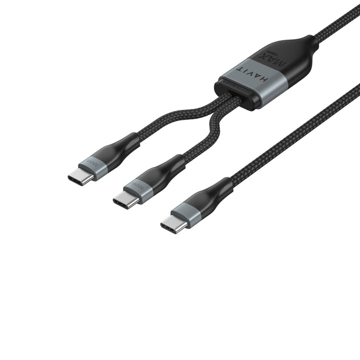 كيبل شحن هافيت (Havit) - الموديل CB6325 USB Type - C إلى (2x USB Type - C) - Eufy iraq