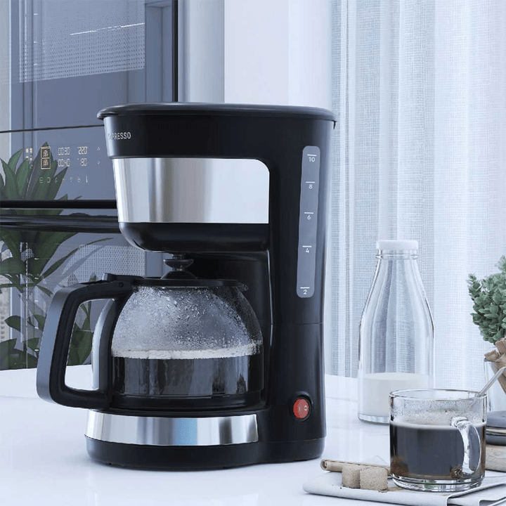 LePresso Drip Coffee Maker with Glass Carafe 1.25L 1000W SKU: LPDCMBK EAN: 6083749672046 - Eufy iraq