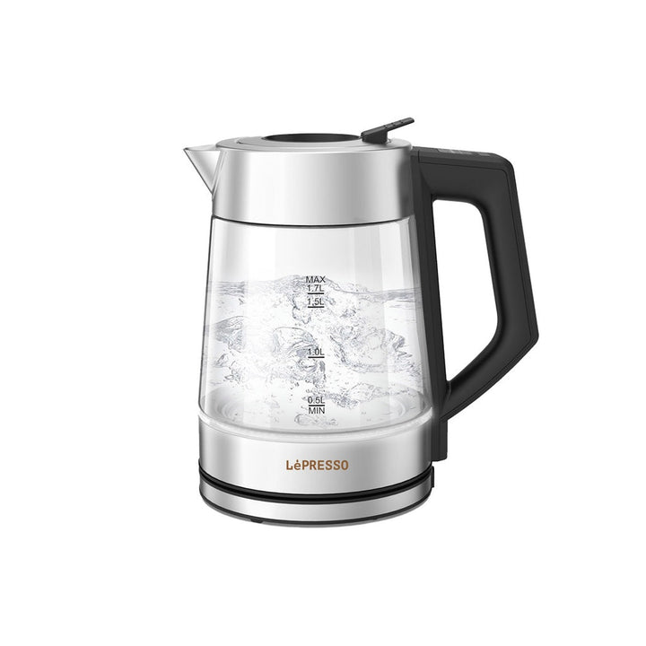 LePresso Multi - Temperature Illuminated Glass Kettle - Black - Eufy iraq
