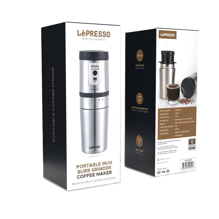 LePresso Portable Mug Burr Grinder Coffee Maker - Eufy iraq