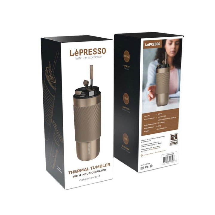 Lepresso Thermal Tumbler With Infusion Filter - Eufy iraq