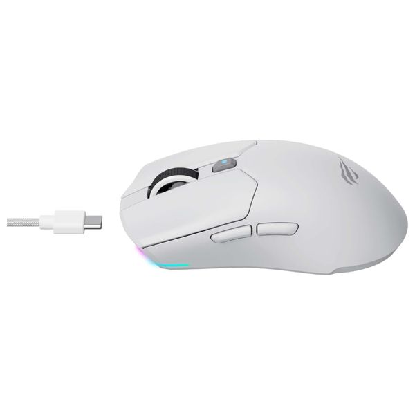 ماوس الألعاب Havit MS974WB اللاسلكي (Tri - Mode) خفيف الوزن ( 63g )، 3 أوضاع اتصال، ودقة تصل إلى 12,000DPI - Eufy iraq