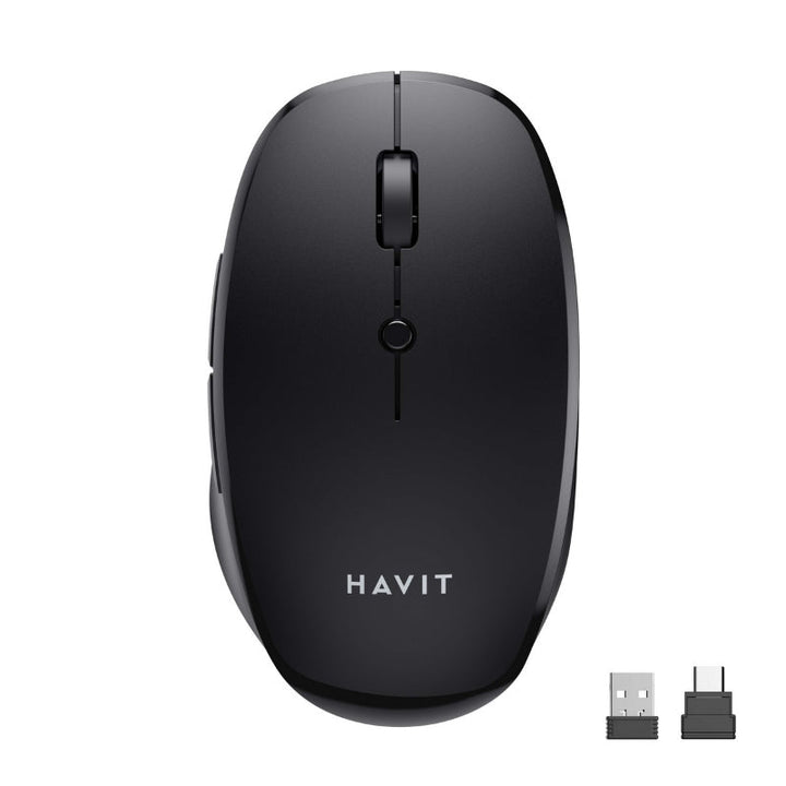 ماوس Havit MS50WB اللاسلكي ( Tri - Mode ) الماوس المتعدد: 7 أزرار صامتة، Tri - Mode اتصال، وتصميم خفيف - Eufy iraq