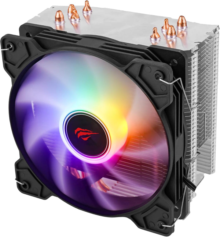 مبرد المعالج الهوائي Havit F2003 (Air CPU Cooler) تبريد فعال 135 واط وإضاءة RGB للاعبين - Eufy iraq