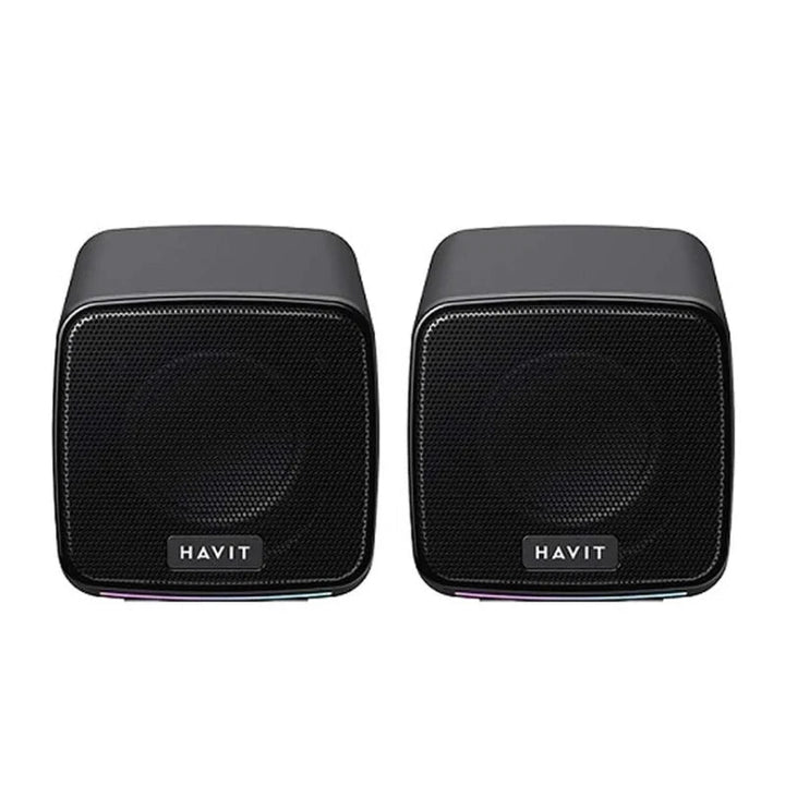 مكبر صوت Havit SK764 USB 2.0 سلكي سماعات مكتب مدمجة: إضاءة RGB ملونة، طاقة 6W ، وتوصيل USB - Eufy iraq