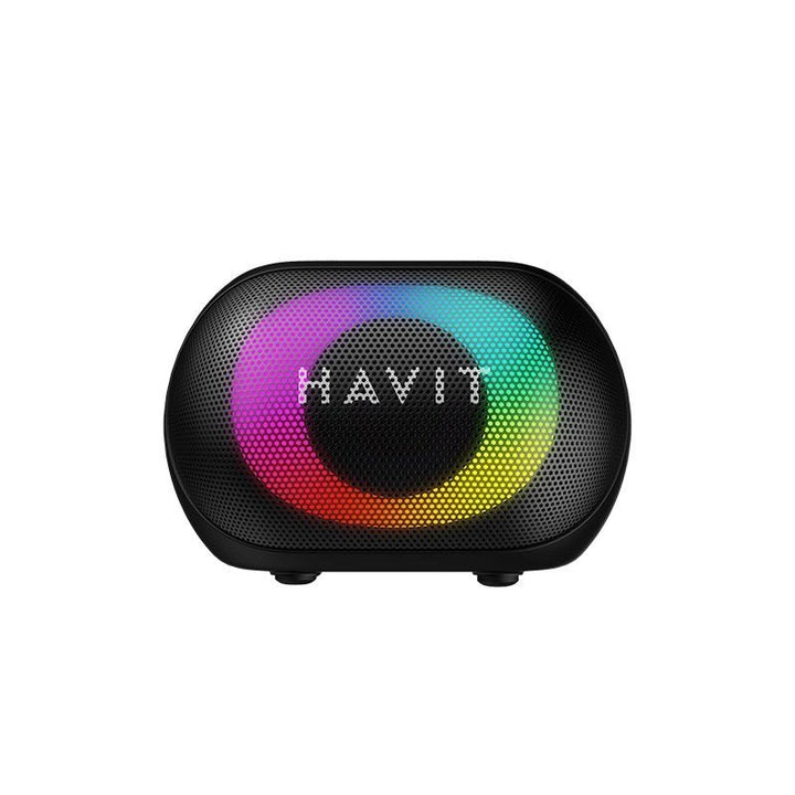 مكبر صوت Havit SK885BT اللاسلكي ( 8W ) - أسود سبيكر محمول: إضاءة RGB ، IPX5 مقاومة للماء، وعمر بطارية 11 ساعة - Eufy iraq