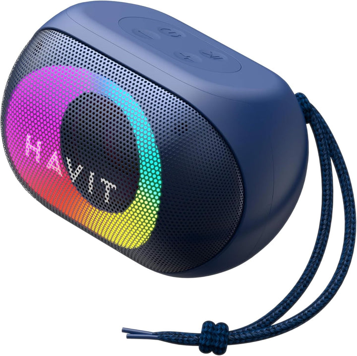 مكبر صوت Havit SK885BT اللاسلكي ( 8W ) - أسود سبيكر محمول: إضاءة RGB ، IPX5 مقاومة للماء، وعمر بطارية 11 ساعة - Eufy iraq