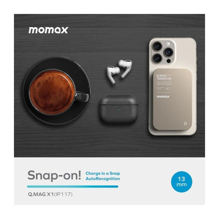 MOMAX Q.MAG X1 MAGNETIC WIRELESS BATTERY PACK 10000mAh 15W - Eufy iraq