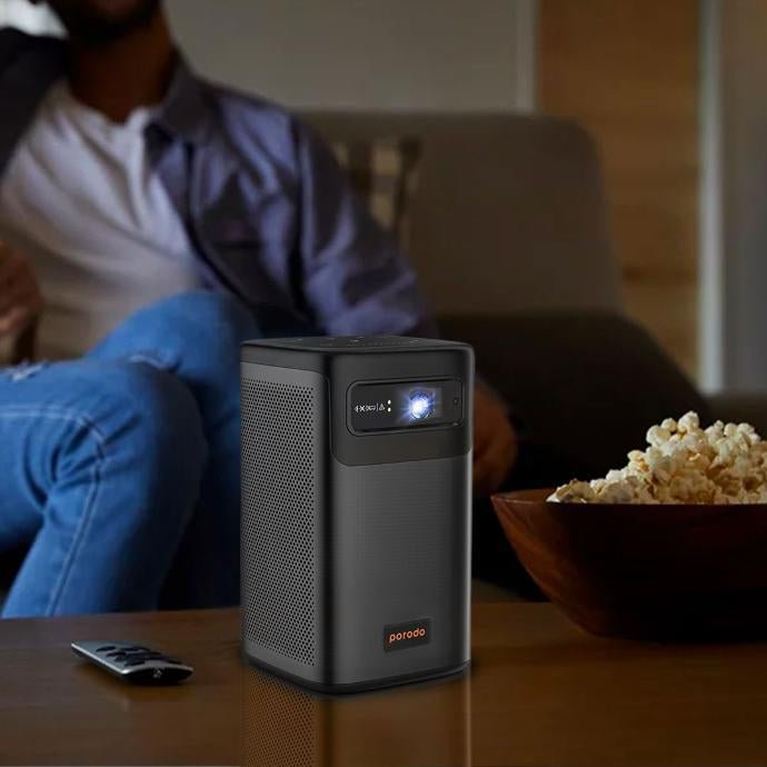 Porodo Android 9.0 960*540P DLP Portable Projector - Black SKU: PD - LSDLPP - BK - Eufy iraq