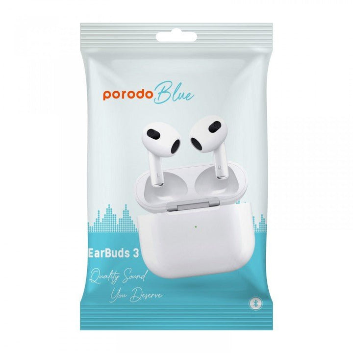 Porodo Blue Deep Bass Wireless Earbuds Pro 2 with Swipe Volume - White - Eufy iraq