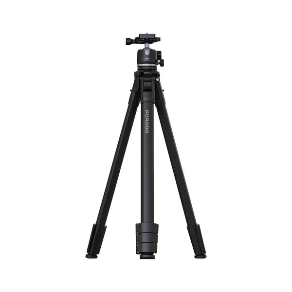 Porodo Flexible Foldable and Extendabl Tripod Stand   -  Black - Eufy iraq