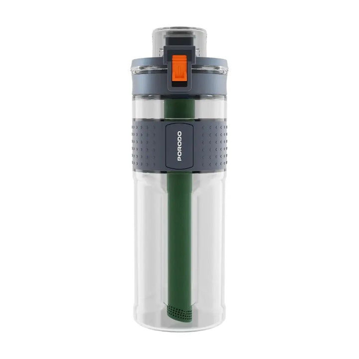 Porodo Lifestyle 2 - Stage Filtration Water Bottle - Black - Eufy iraq