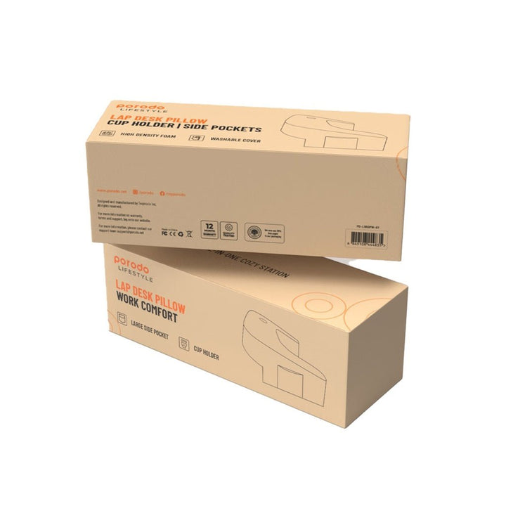 Porodo Lifestyle Lap Desk Pillow - Grey - Eufy iraq
