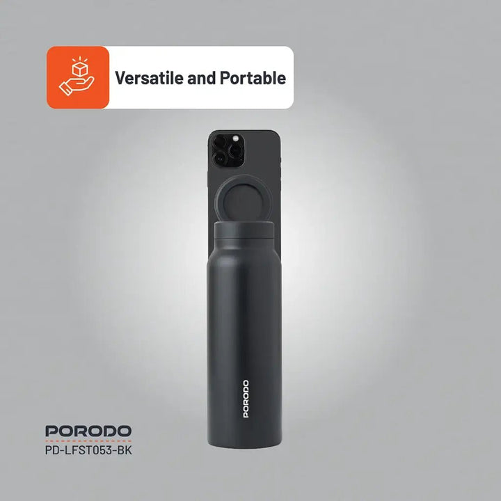 Porodo Lifestyle Magnetic Mount Water Bottle - Black - Eufy iraq