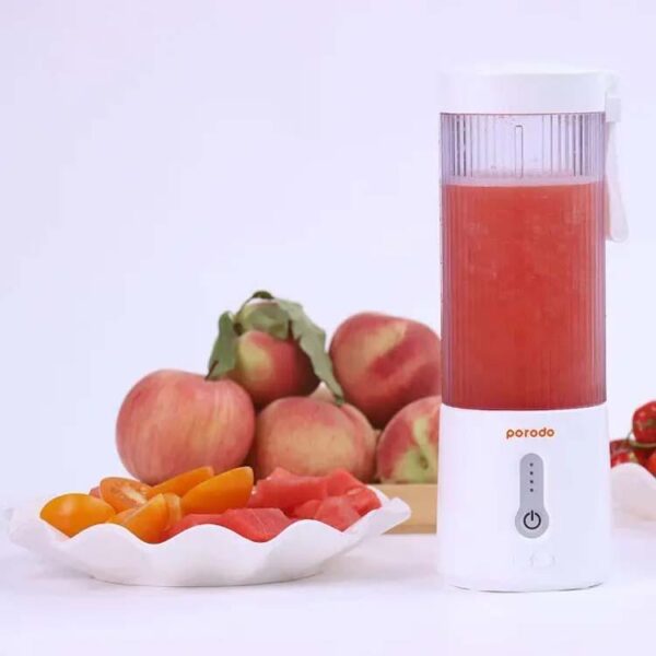 Porodo Lifestyle Portable Blender with Extra Bottom Lid 450ml – White خلاط - Eufy iraq