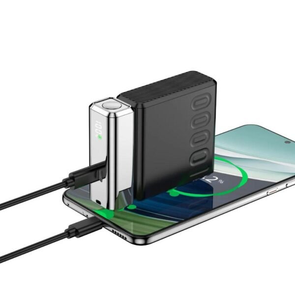 Porodo Power Bank 10000mAh/7.7V/38.5Wh (2pcs battery cells) – Black - Eufy iraq