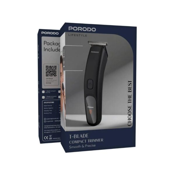 Porodo T - Blade Hair Trimmer 600mAh Black ماكنة حلاقة - Eufy iraq