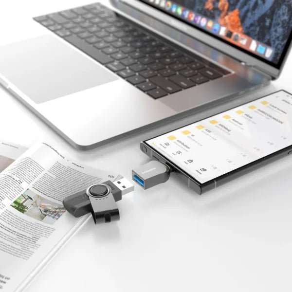 Porodo USB A to Type - C Adapter 0.12M Cable – Black - Eufy iraq