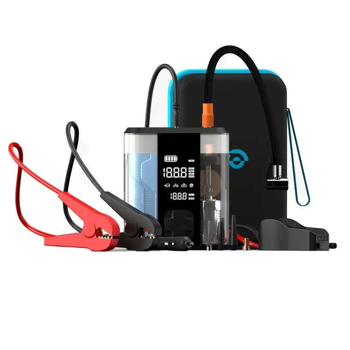 Powerology 8800mAh Multi Functional Jump Starter with Tire Inflator – Transparent - Eufy iraq