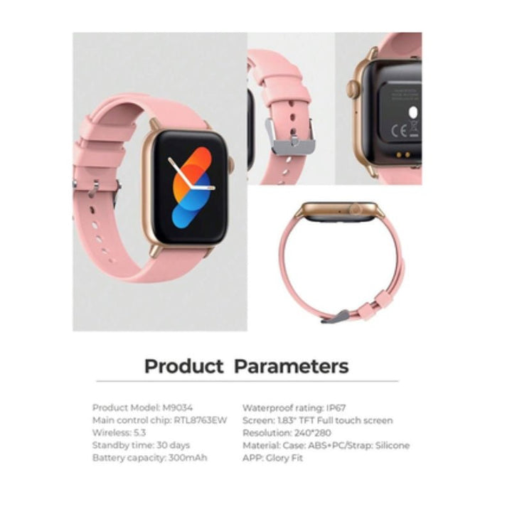 ساعة Havit M9034 الذكية (Square Shaped) تصميم مربع، مكالمات Bluetooth ، 30 يوم وضع استعداد، ومقاومة IP67 - Eufy iraq