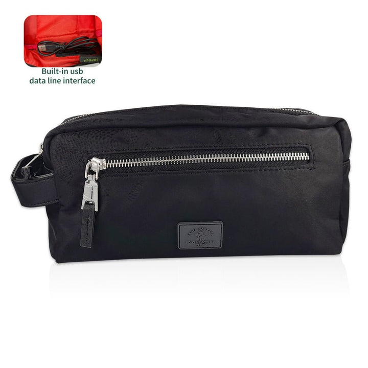 SANTA BARBARA Travel Bag WITH USB - C CABLE BUILD IN حقيبة يد جلد للسفر - Eufy iraq