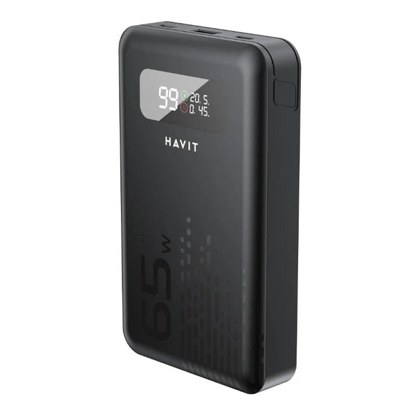 شاحن الطوارئ Havit PB5212 ( 20,000mAh , 100W ) - مع كابلات مدمجة الباور بانك اللابتوب: 100W إخراج، سعة 20,000mAh ، وشاشة LED ذكية - Eufy iraq