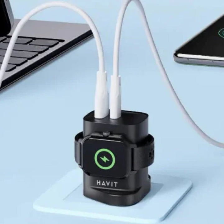 شاحن هافيت UC132 - شاحن جداري 3 في 1 للسفر - Eufy iraq