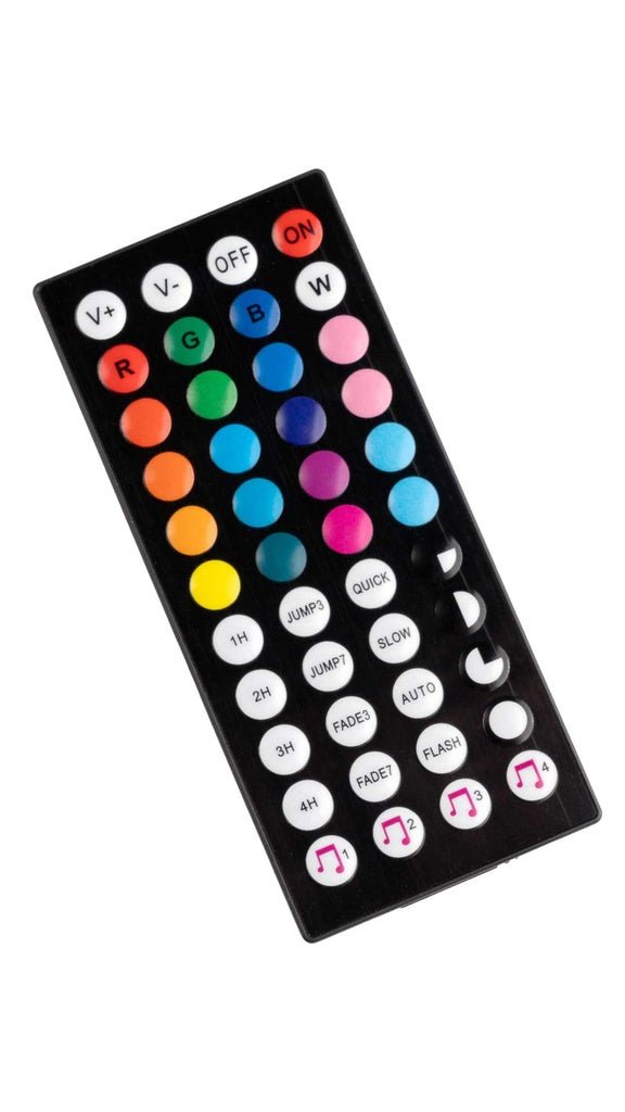 شريط إضاءة RGB تفاعلي مع الصوت من بورودو | 5 متر | ريموت 44 زر Porodo Blue Sound Reactive RGB LED Strip Light | 16.4 Ft | 44 - Key Remote - Eufy iraq