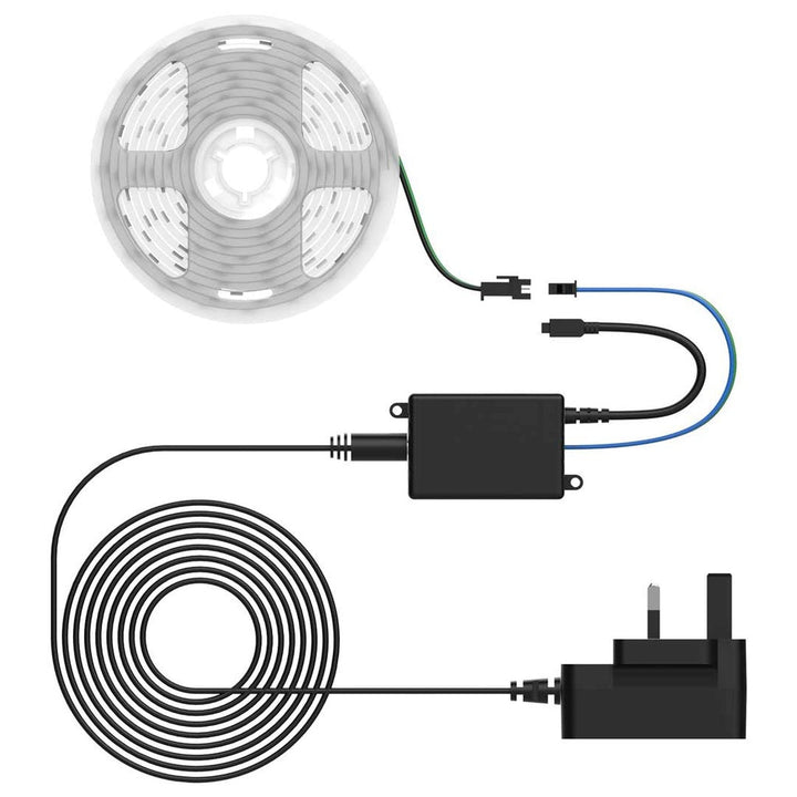 شريط إضاءة RGB تفاعلي مع الصوت من بورودو | 5 متر | ريموت 44 زر Porodo Blue Sound Reactive RGB LED Strip Light | 16.4 Ft | 44 - Key Remote - Eufy iraq