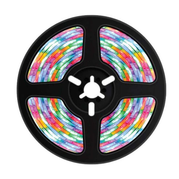 شريط إضاءة RGB تفاعلي مع الصوت من بورودو | 5 متر | ريموت 44 زر Porodo Blue Sound Reactive RGB LED Strip Light | 16.4 Ft | 44 - Key Remote - Eufy iraq