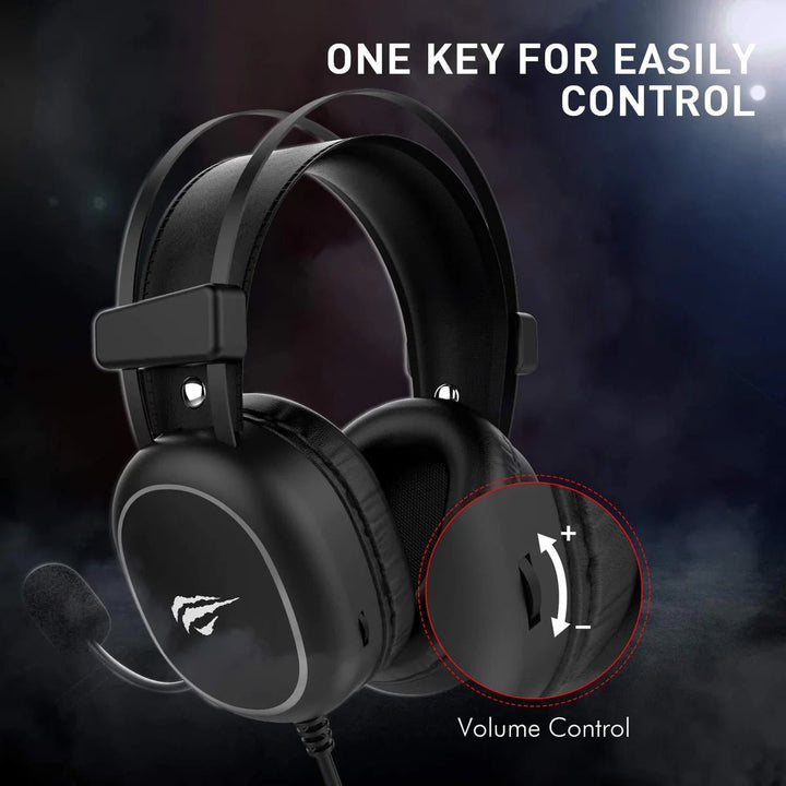 سماعة الألعاب Havit H2016d السلكية (RGB) توافق متعدد الأجهزة، صوت غامر 3D ، وإضاءة RGB عبر منفذ USB - Eufy iraq