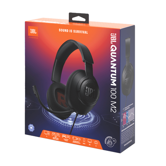 سماعة الألعاب JBL Quantum 100M2 السلكية أفضل خيار اقتصادي للألعاب: صوت QuantumSOUND وميكروفون قابل للفك لجميع المنصات - Eufy iraq