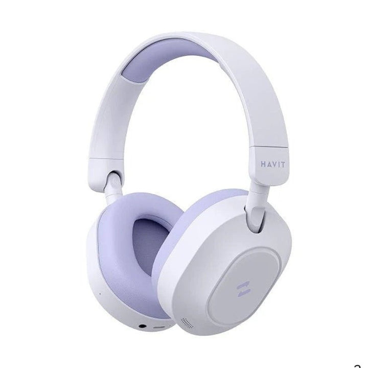 سماعة Havit H668BT ANC اللاسلكية إلغاء ضوضاء نشط، 80 ساعة تشغيل، وتصميم خفيف الوزن لـ Hi - Res - Eufy iraq