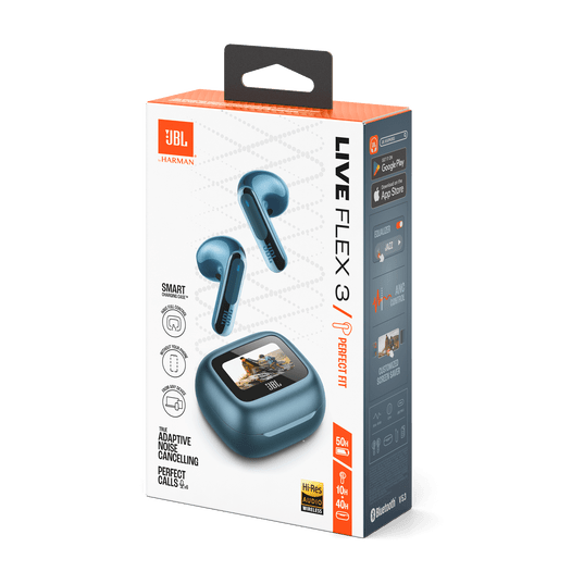 سماعات JBL Live Flex 3 اللاسلكية (Smart Case TWS) الابتكار المطلق: علبة شحن بشاشة لمس، إلغاء ضوضاء متكيف، و 50 ساعة تشغيل - Eufy iraq