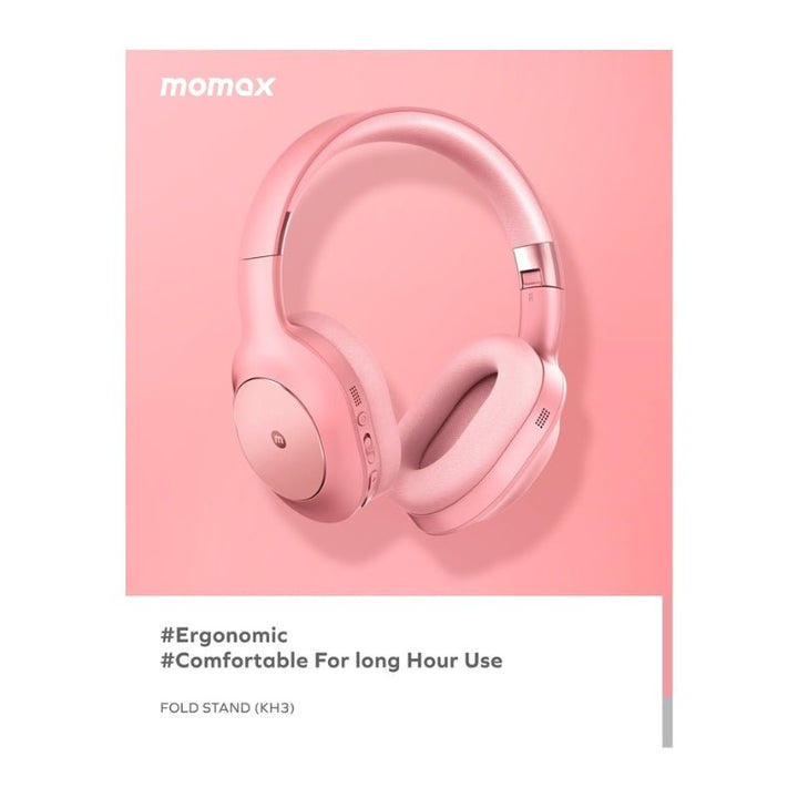 سماعات Momax SPARK MAX اللاسلكية إلغاء ضوضاء نشط (ANC)، 28H تشغيل، شريحة Qualcomm، وتصميم Over - Ear مريح - Eufy iraq
