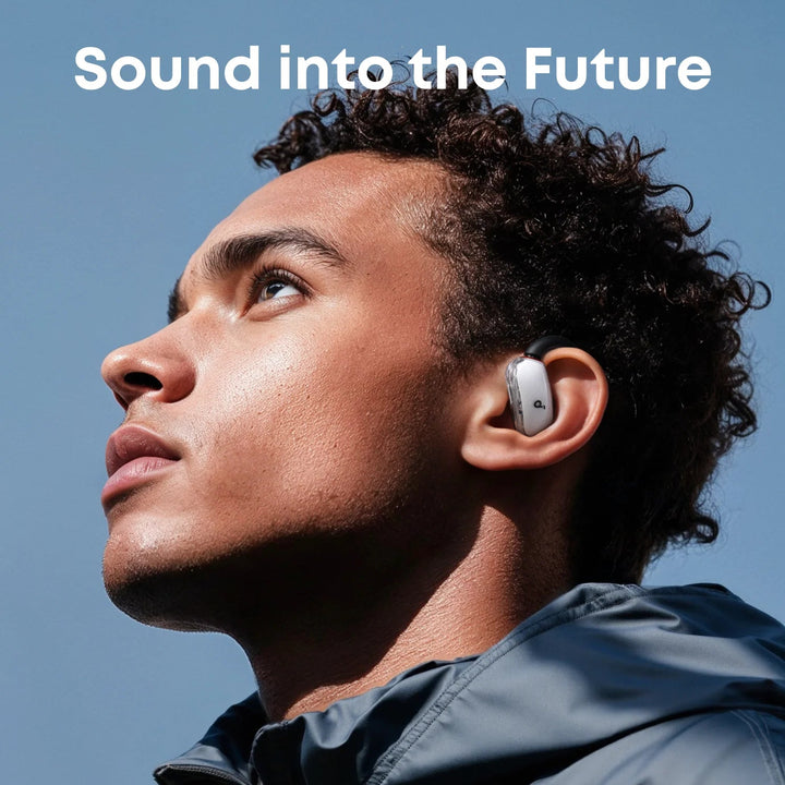 سماعات Soundcore V40i اللاسلكية ( Open - Ear ) تصميم مفتوح، 21 ساعة تشغيل، وخطافات أذن قابلة للتعديل لـ RicherBass - Eufy iraq