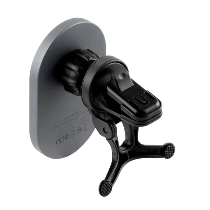 ستاند Momax Q.Mag Mount 3 المغناطيسي للسيارة شاحن سيارة Qi لاسلكي 15W: تثبيت مغناطيسي MagSafe، تصميم شفاف&nbsp;ودوران 360∘ - Eufy iraq