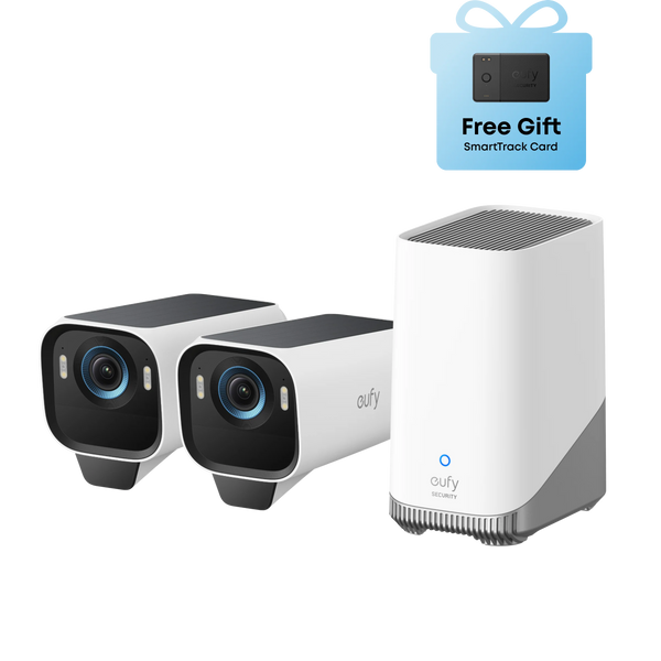 eufyCam S3 Pro 2 Camera Set, 4K Wireless Solar Outdoor Surveillance Camera