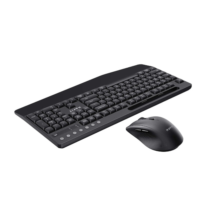 طقم كيبورد وماوس هافيت اللاسلكي (Havit) - الموديل KB251WB اتصال مزدوج (Bluetooth + 2.4GHz ) وراحة فائقة لإنتاجية بلا قيود - Eufy iraq