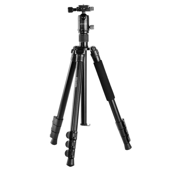 ترايبود ألومنيوم مع رأس كروي - بورودو | لون أسود Porodo Aluminium Tripod with Ballhead - Black - Eufy iraq
